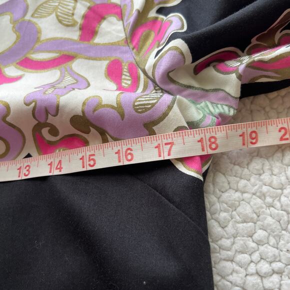 Lily Pulitzer Shauna Tunic Black Pink 3/4 Sleeve Dress 6 - Picture 9 of 12